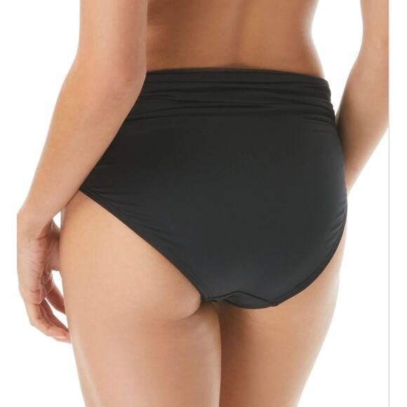 Vince Camuto Black Convertible High Waist Bikini Bottom S NWT - Picture 2 of 5